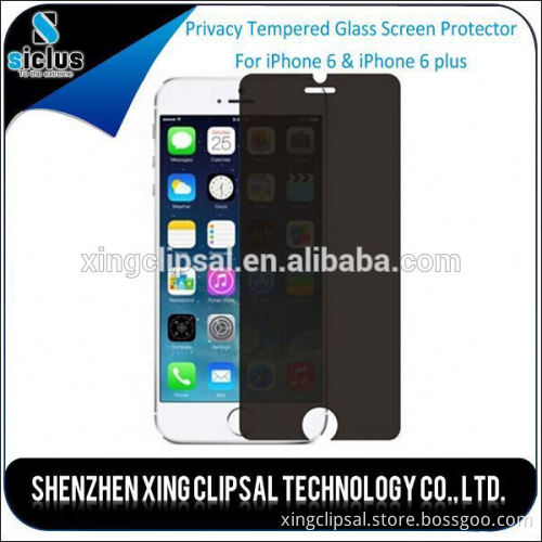Premium 2-Way Privacy Ballistic Tempered Glass Screen Protector for iPhone 6 Plus